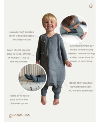  Unisex Long Sleeve Footie Sleep Bag Duvet 1.0 TOG - Baby