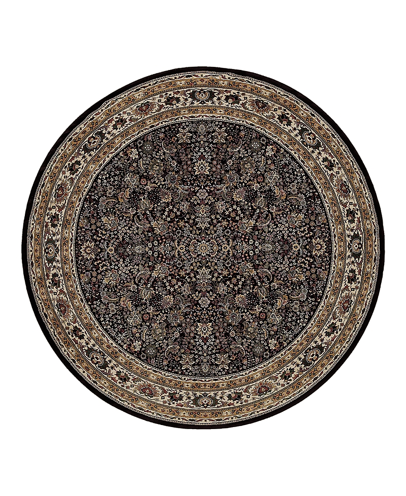 Oriental Weavers Ariana 213k Round Area Rug 6'0 X 6'0 In Black