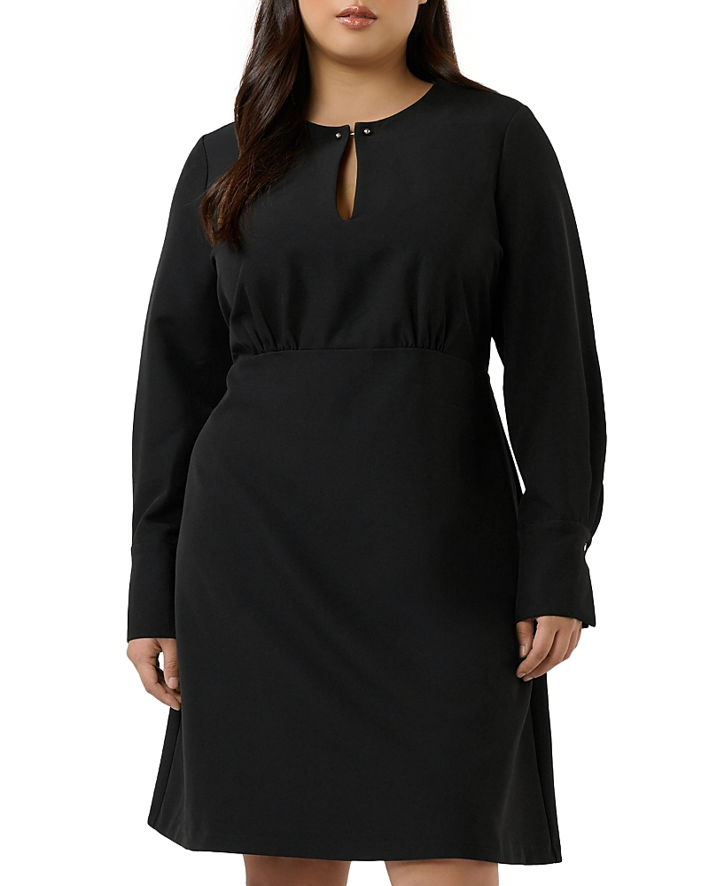 Estelle Plus Nia Keyhole Dress In Black