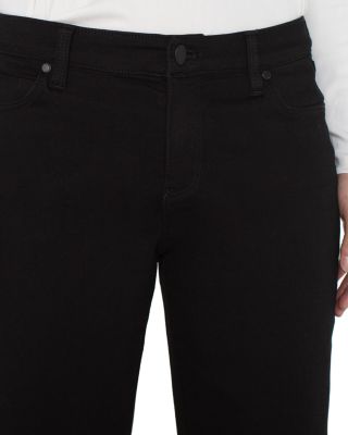 Stride High Rise Cropped Wide Leg Jeans in Black Rinse