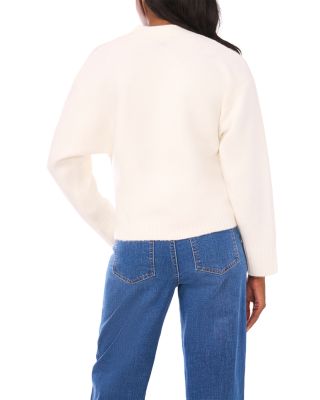 V Neck Split Cuff Cardigan