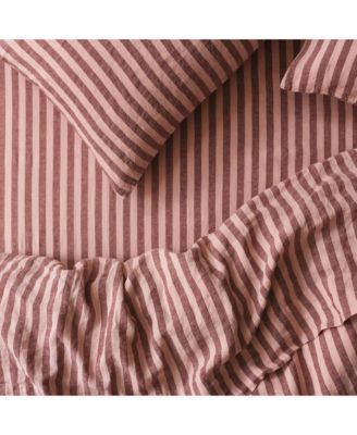 Pembroke Stripe Linen Fitted Sheet