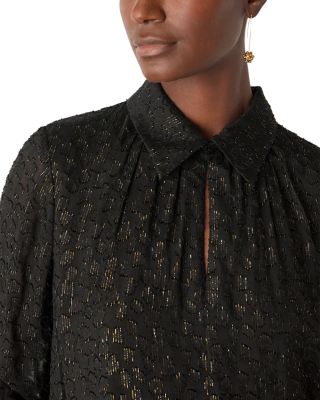 Metallic Dobby Mini Dress 