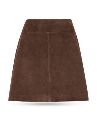 A Line Suede Skirt