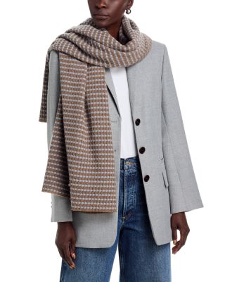 Joni Waffle Weave Wool Scarf 