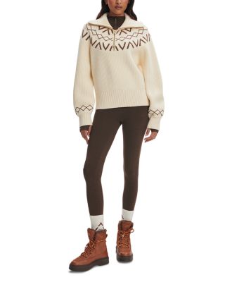 Sigrid Fair Isle Half Zip Sweater