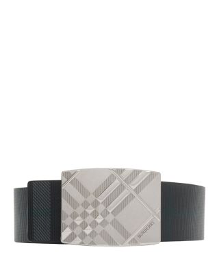 Men's Reversible Engraved Check Belt