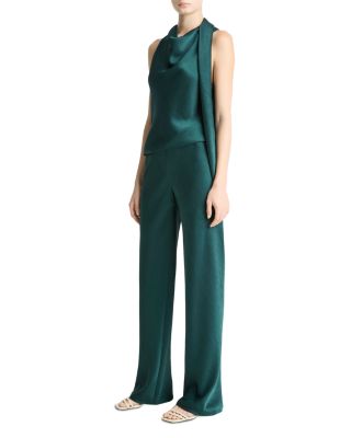 Fluid Satin Bias Pant