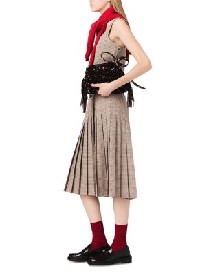 Leligora Houndstooth Crop Top