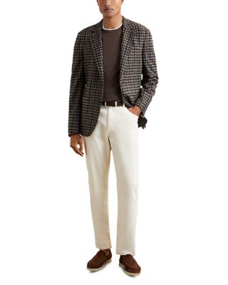 Brazati Dogtooth Check Tailored Fit Blazer
