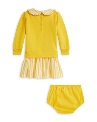 Girls' Striped Loopback Fleece Dress & Bloomer - Baby