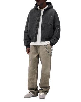 Hooded Oversized Bomber Jacket