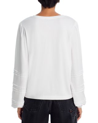 Cyrano Pintuck Trim Top