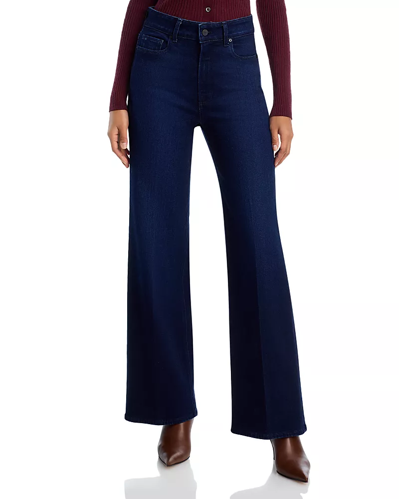 Paige Aneesa High Rise Wide Leg Jeans in Sussex