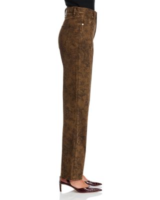 Dylan High Rise Straight Jeans in Lichen/Black