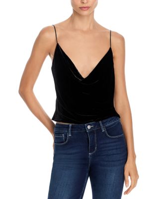 Calista Velvet Cowl Neck Camisole