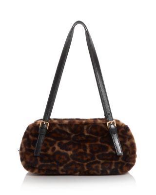 Tag Shearling Bowling Bag