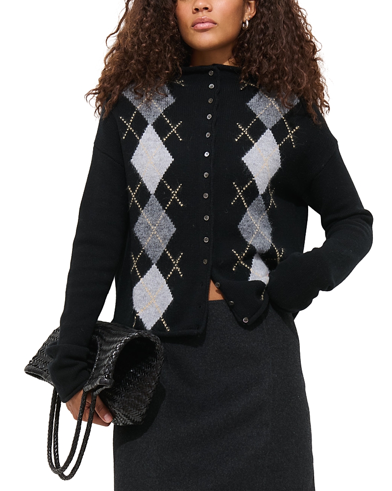 Alex Mill Taylor Argyle Cardigan Sweater