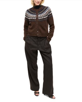 Amina Fair Isle Sweater in Wool