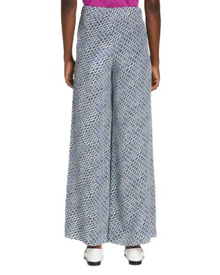 Crepe De Chine Wide Leg Pants