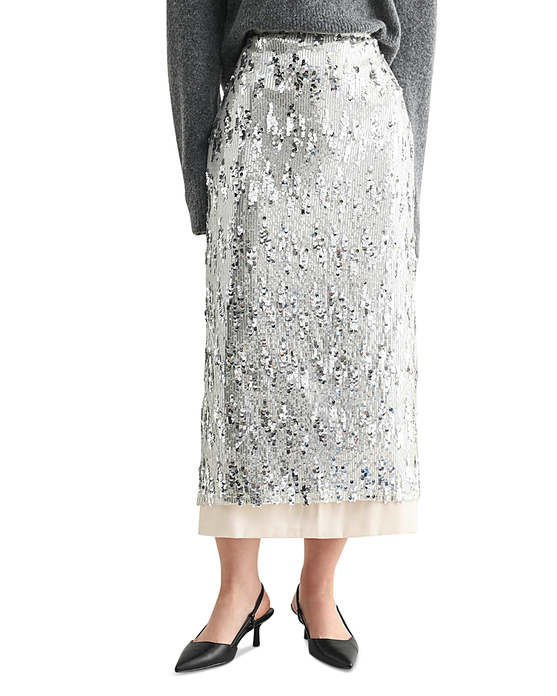 Mable Sequin Midi Skirt
