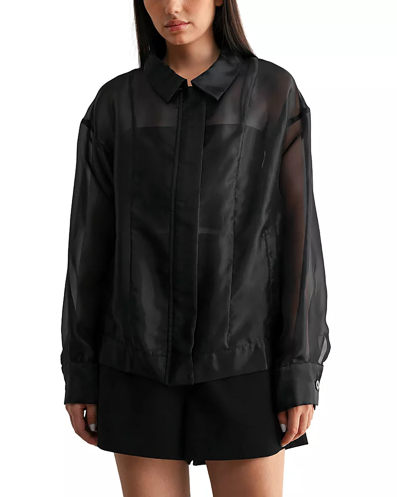 Mable Oversized Organza Jacket