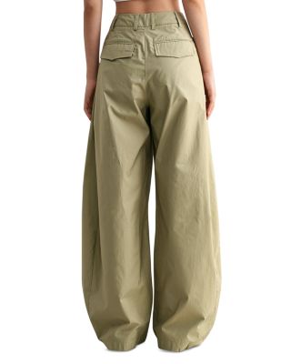 High Rise Pintuck Wide Leg Pants