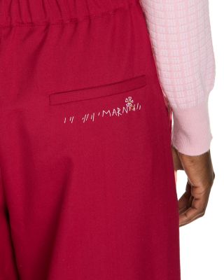 Elastic Waist Straight Leg Pants