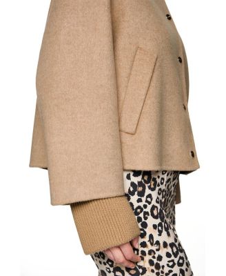 Oversized Jacket with Cuffed Sleeves