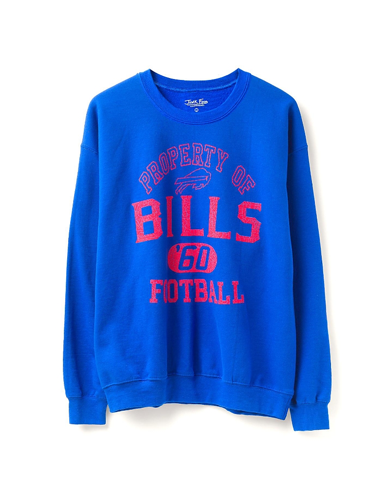 Junk Food Clothing Unisex Nfl Buffalo Bills Property Flea Market Crew Fleece In Blue