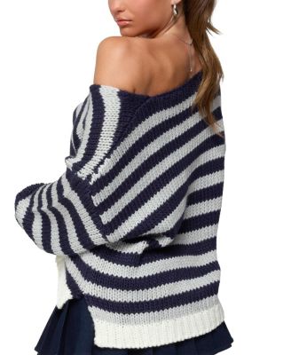 Eugenie Oversized Striped Knit Sweater