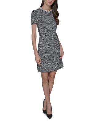 Knit Tweed A Line Dress