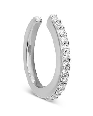 Diamond Ear Cuff in 14K Yellow or White Gold, 0.1 tcw