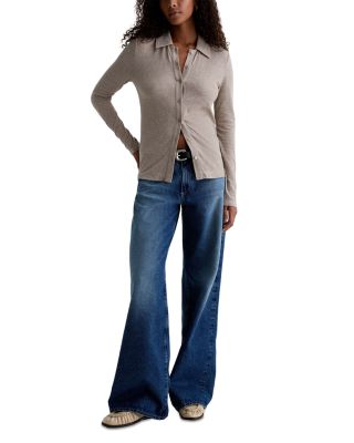 Adria Low Rise Wide Leg Jeans in Ojai