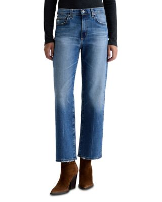 Brinley Mid Rise Straight Crop Jeans in 17 Years Mystery