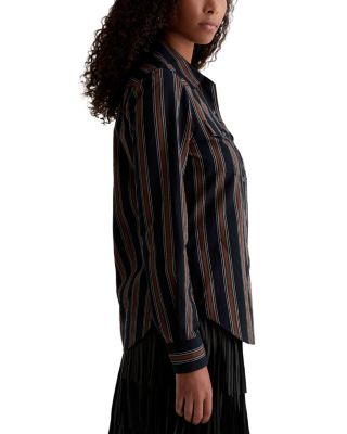 Melia Stripe Snap Front Shirt