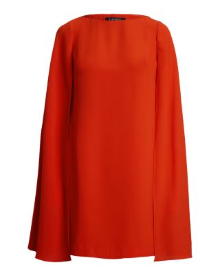 Cape Georgette Cocktail Dress