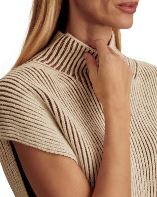 Lauren Plated Knit Sleeveless Sweater