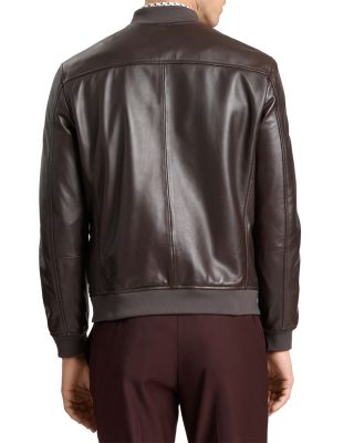 Waggoner Leather Bomber Jacket