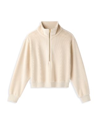 Plush Half Zip Sweatshirt