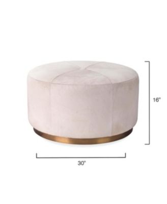 Thackery Hide On Round Large Pouf
