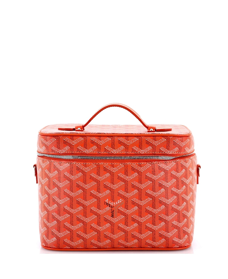 Pre-owned Pre-owned Goyard  Goyard Muse Vanity Case Coated Canvas In Orange