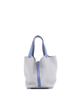 MM Bicolor Picotin Lock Bag Clemence with Swift