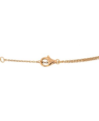  Trinity Chain Bracelet 18K Tricolor Gold and Diamonds