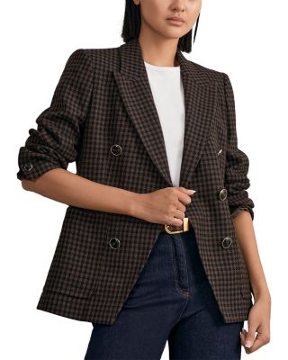 Ayla Double Breasted Check Jacket