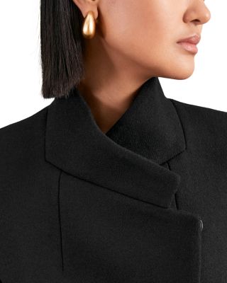 Wool Blend Mid Length Coat