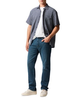 Kurow Relaxed Fit Jeans in Mid Blue