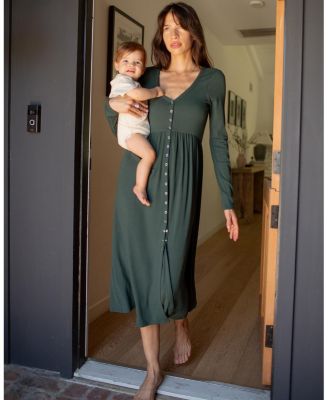 The Softest Rib Maternity Nursing Friendly Dress