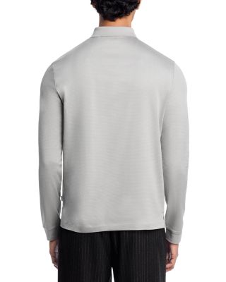 Pado Long Sleeve Mercerized Cotton Polo Shirt