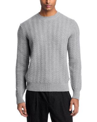 Hitalo Textured Crewneck Sweater
